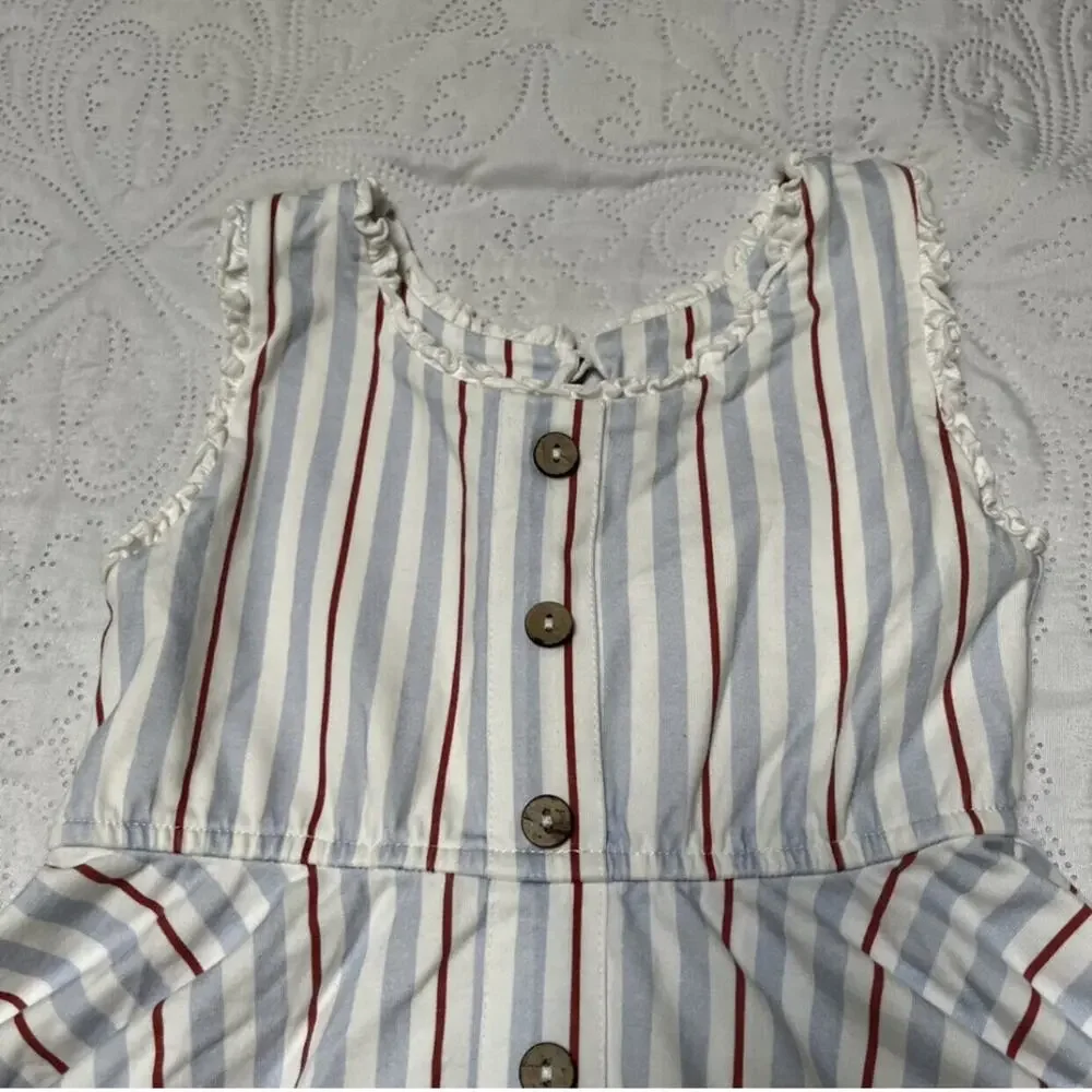 Omi Jo Seaside Stripe Library Tunic Size 5